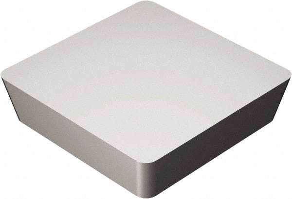 Sandvik Coromant - SPU421 PUN Grade H13A Carbide Turning Insert - Uncoated, 90° Square, 1/2" Inscr Circle, 1/8" Thick, 1/64" Corner Radius - Eagle Tool & Supply