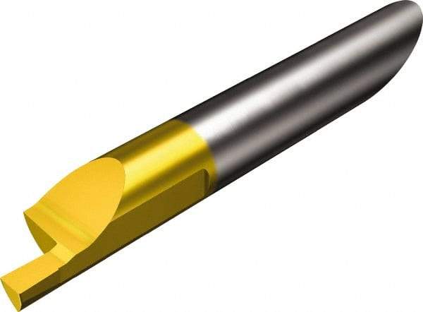 Sandvik Coromant - 2.95mm Groove Width, 1.2mm Min Hole Diam, 5mm Max Hole Depth, Grooving Tool - 18mm Projection, 42.5mm OAL, Solid Carbide, TiAlN+TiN Finish - Exact Industrial Supply