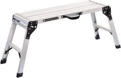 Louisville - 21" 1 Step Work Platform - Work Platform, 225 Lb Capacity, 21" Platform Height, 47-7/8" Base Width x 16-1/4" Base Depth, Aluminum - Eagle Tool & Supply