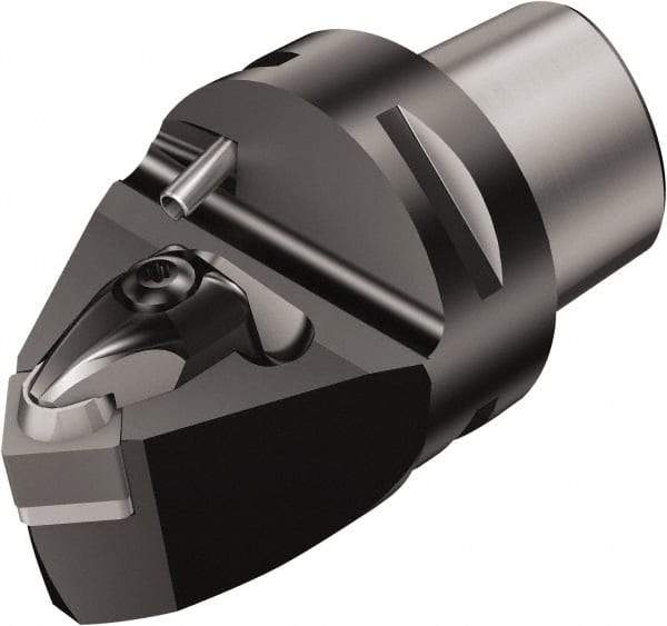 Sandvik Coromant - Neutral Cut, Size C5, SNGQ 12 07 08 & SNGQ 452 Insert Compatiblity, Modular Turning & Profiling Cutting Unit Head - 0.3mm Ctr to Cutting Edge, 60mm Head Length, Through Coolant, Series T-Max - Eagle Tool & Supply