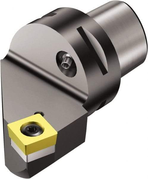 Sandvik Coromant - Right Hand Cut, Size C10, SCMT 38 09 32 Insert Compatiblity, Internal Modular Turning & Profiling Cutting Unit Head - 58mm Ctr to Cutting Edge, 110mm Head Length, Through Coolant, Series CoroTurn 107 - Eagle Tool & Supply