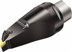 Sandvik Coromant - Left Hand Cut, Size C8, VNMG 16 04 08 & VNMG 332 Insert Compatiblity, External Modular Turning & Profiling Cutting Unit Head - 1.23mm Ctr to Cutting Edge, 160mm Head Length, Through Coolant, Series T-Max P - Eagle Tool & Supply