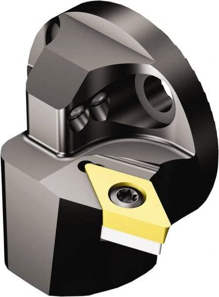 Sandvik Coromant - Right Hand Cut, Size 40, DCMT 11 T3 08 & DCMT 3(2.5)2 Insert Compatiblity, Internal Modular Turning & Profiling Cutting Unit Head - 27mm Ctr to Cutting Edge, 28mm Head Length, Through Coolant, Series CoroTurn 107 - Eagle Tool & Supply