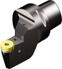 Sandvik Coromant - Right Hand Cut, Size C10, RCMX 32 09 00 Insert Compatiblity, External Modular Turning & Profiling Cutting Unit Head - 35mm Ctr to Cutting Edge, 134mm Head Length, Through Coolant, Series T-Max P - Eagle Tool & Supply
