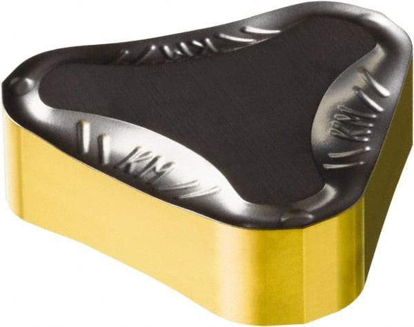 Sandvik Coromant - TNEF1204 KM Grade 3330 Carbide Milling Insert - TiCN/Al2O3/TiN Finish, 4.76mm Thick, 12.7mm Inscribed Circle - Eagle Tool & Supply