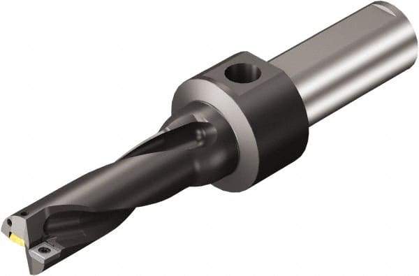Sandvik Coromant - 119.02mm Max Drill Depth, 3xD, 39.67mm Diam, Indexable Insert Drill - 38.1mm Shank Diam, 1.5 Cylindrical Shank - Eagle Tool & Supply