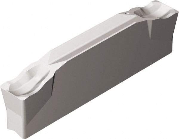 Sandvik Coromant - N123G2 CR Grade 525, 3mm Cutting Width Cermet Cutoff Insert - 0.3mm Corner Radius, Uncoated - Eagle Tool & Supply