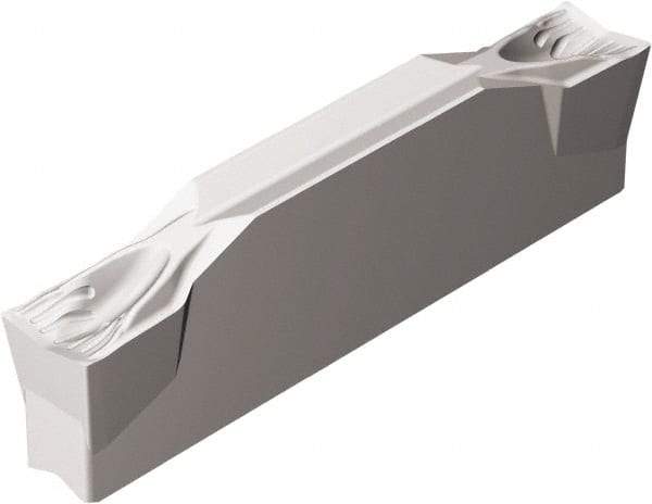 Sandvik Coromant - N123G2 CF Grade 525, 3mm Cutting Width Cermet Cutoff Insert - 0.1mm Corner Radius, Uncoated - Eagle Tool & Supply