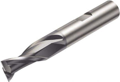 Sandvik Coromant - 12mm, 2 Flute, Solid Carbide, Corner Radius End Mill - 83mm OAL, 30° Helix, Right Hand Flute, 25.5mm LOC, Right Hand Cut - Eagle Tool & Supply