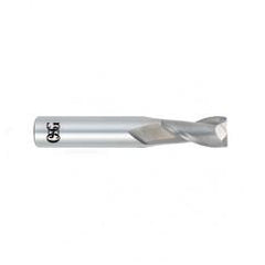 1/2 Dia. x 3 Overall Length 2-Flute .020 C/R Solid Carbide SE End Mill-Round Shank-Center Cutting-Uncoated - Eagle Tool & Supply