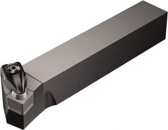 Sandvik Coromant - CSKNR/L, Right Hand Cut, 15° Lead Angle, 25mm Shank Height x 25mm Shank Width, Negative Rake Indexable Turning Toolholder - 153.05mm OAL, SNGN 12 07 08, SNG 452 Insert Compatibility, Series T-Max - Eagle Tool & Supply