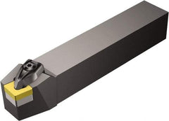 Sandvik Coromant - DCBNR/L, Right Hand Cut, 15° Lead Angle, 40mm Shank Height x 40mm Shank Width, Negative Rake Indexable Turning Toolholder - 250mm OAL, CNMG 19 06 12, CNMG 643 Insert Compatibility, Series T-Max P - Eagle Tool & Supply