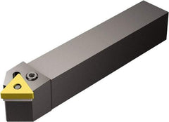 Sandvik Coromant - PTDNR/L, Right Hand Cut, 45° Lead Angle, 25mm Shank Height x 25mm Shank Width, Negative Rake Indexable Turning Toolholder - 150mm OAL, TNMG 22 04 08, TNMG 432 Insert Compatibility, Series T-Max P - Eagle Tool & Supply