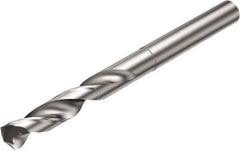 Sandvik Coromant - 11.14mm 135° Solid Carbide Jobber Drill - Uncoated, Right Hand Cut, Cylindrical Shank, 105mm OAL - Eagle Tool & Supply
