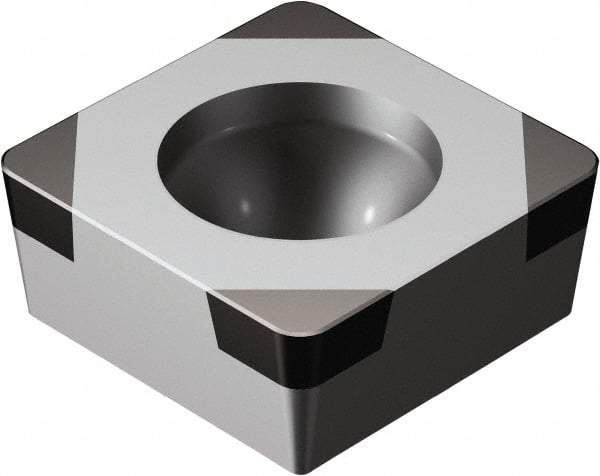 Sandvik Coromant - SCGW32.52 Grade 7025 CBN Turning Insert - 90° Square, 3/8" Inscr Circle, 5/32" Thick, 1/32" Corner Radius - Eagle Tool & Supply