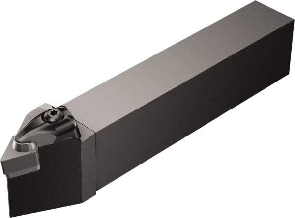 Sandvik Coromant - DDNNR/L..-3, Right Hand Cut, 27.5° Lead Angle, 32mm Shank Height x 25mm Shank Width, Negative Rake Indexable Turning Toolholder - 170mm OAL, DNGQ 15 07 08, DNGQ 452 Insert Compatibility, Series T-Max P - Eagle Tool & Supply