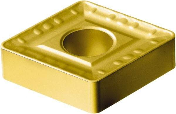 Sandvik Coromant - CNMM644 HR Grade 235 Carbide Turning Insert - TiCN/TiN Finish, 80° Diamond, 3/4" Inscr Circle, 1/4" Thick, 1/16" Corner Radius - Eagle Tool & Supply