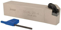 Iscar - DCLN, Left Hand Cut, 95° Lead Angle, 1-1/4" Shank Height x 1-1/4" Shank Width, Negative Rake Indexable Turning Toolholder - 6" OAL, CN.. Insert Compatibility, Series Isoturn - Eagle Tool & Supply
