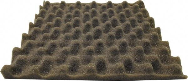 Singer Safety - 27" Long x 54" Wide, Polyester Polyurethane Convoluted Foam - Dept of Transportation MVSS #302, Underwriters Laboratories UL94 #HF-1 Specification, Charcoal Gray - Eagle Tool & Supply