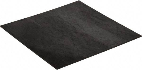Made in USA - 12" Long, 12" Wide, 1/8" Thick, Neoprene Rubber Foam Sheet - 50 to 60 Durometer, Black, -20 to 180°F, 1,000 psi Tensile Strength, Plain Backing, Stock Length - Eagle Tool & Supply