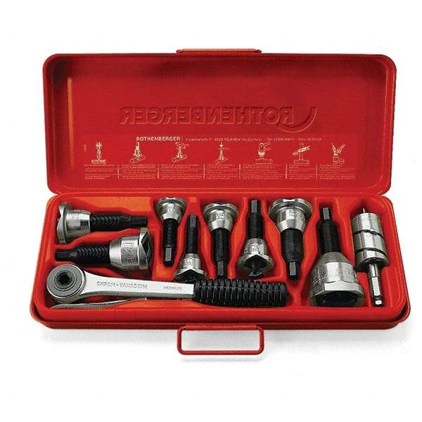 Rothenberger - Pullers, Extractors & Specialty Wrenches Type: Tee Extractor Set Capacity: 1/2; 5/8; 7/8; 1-1/8 (Inch) - Eagle Tool & Supply