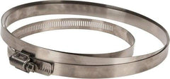 IDEAL TRIDON - SAE Size 318, 17-1/2 to 20-3/8" Diam, Stainless Steel Quick Engagement Hose Worm Drive Clamp - Material Grade 304 - Eagle Tool & Supply