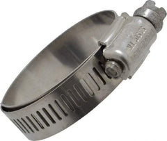 IDEAL TRIDON - SAE Size 20, 13/16 to 1-3/4" Diam, Stainless Steel Lined Worm Drive Clamp - Material Grade 316 - Eagle Tool & Supply