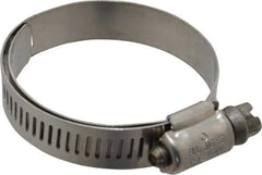 IDEAL TRIDON - SAE Size 24, 1-1/16 to 2" Diam, Stainless Steel Lined Worm Drive Clamp - Material Grade 316 - Eagle Tool & Supply