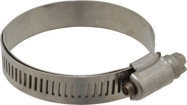 IDEAL TRIDON - SAE Size 28, 1-1/4 to 2-1/4" Diam, Stainless Steel Lined Worm Drive Clamp - Material Grade 316 - Eagle Tool & Supply