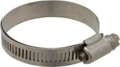 IDEAL TRIDON - SAE Size 28, 1-1/4 to 2-1/4" Diam, Stainless Steel Lined Worm Drive Clamp - Material Grade 316 - Eagle Tool & Supply