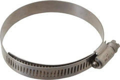 IDEAL TRIDON - SAE Size 40, 2-1/16 to 3" Diam, Stainless Steel Lined Worm Drive Clamp - Material Grade 316 - Eagle Tool & Supply