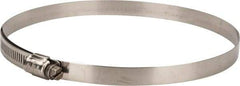 IDEAL TRIDON - SAE Size 96, 5-9/16 to 6-1/2" Diam, Stainless Steel Lined Worm Drive Clamp - Material Grade 316 - Eagle Tool & Supply