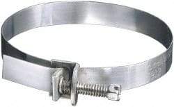 IDEAL TRIDON - SAE Size 104, 1 to 7" Diam, Galvanized Steel Adjustable Strap Worm Drive Clamp - Eagle Tool & Supply