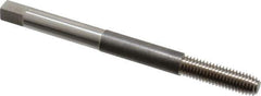 Balax - M8x1.25 Metric Coarse D5 Bright Finish High Speed Steel Thread Forming Extension Tap - Bottoming Chamfer, 4" OAL, 1-1/8" Thread Length, 4H Class of Fit - Eagle Tool & Supply