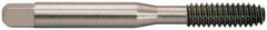 Balax - 1/4-20 UNC H6 Thread Limit Bottoming Thread Forming Tap - Powdered Metal High Speed Steel, Bright Finish, 2-1/2" OAL, 0.83" Thread Length, Right Hand Thread, Series BXSG - Eagle Tool & Supply