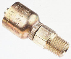 Parker - 1-1/4-11-1/2 Male NPTF Steel Hydraulic Hose Male Rigid Fitting - 5,000 psi, -20 Hose Size, 1 1/4" Hose Diam, Series 43 - Eagle Tool & Supply