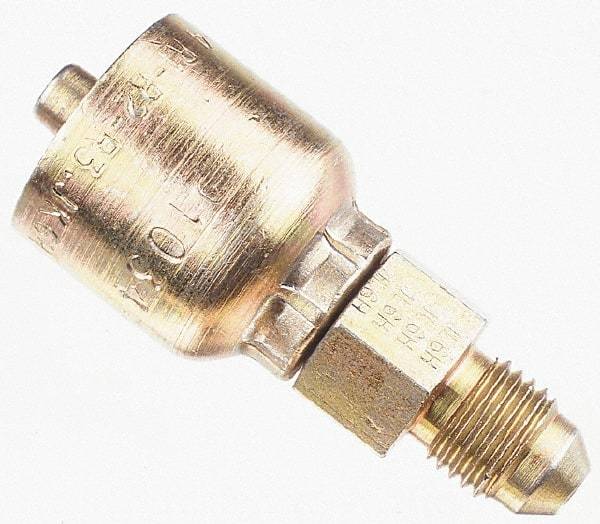 Parker - 1-5/16-12 Male JIC 37D Flare Steel Hydraulic Hose Male Rigid Fitting - -16 Hose Size, 1" Hose Diam, Series 43 - Eagle Tool & Supply