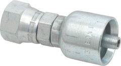 Parker - 3/8 Thread Hydraulic Hose Fitting - -4 Hose Size, 1/4" Hose Diam - Eagle Tool & Supply