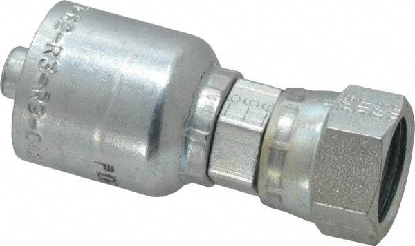 Parker - 1/2 Thread Hydraulic Hose Fitting - -6 Hose Size, 3/8" Hose Diam - Eagle Tool & Supply