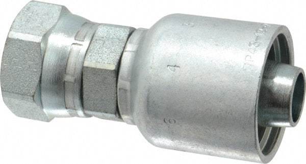 Parker - 3/4 Thread Hydraulic Hose Fitting - -12 Hose Size, 3/4" Hose Diam - Eagle Tool & Supply