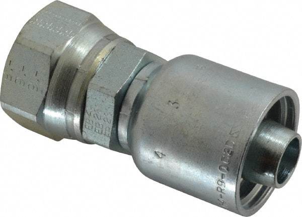 Parker - 1 Thread Hydraulic Hose Fitting - -12 Hose Size, 3/4" Hose Diam - Eagle Tool & Supply
