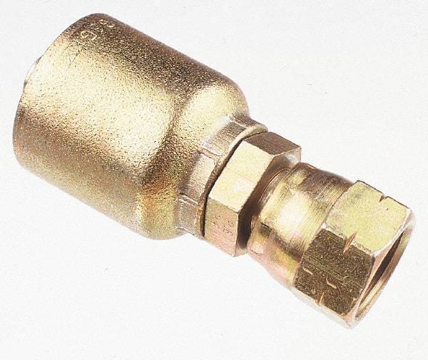 Parker - 3/4 Thread Hydraulic Hose Fitting - -12 Hose Size, 3/4" Hose Diam - Eagle Tool & Supply