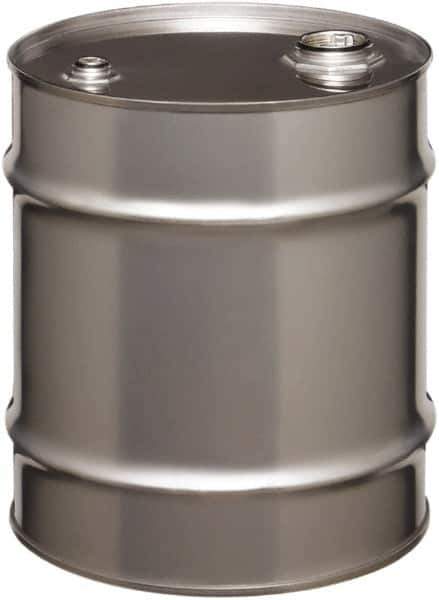 Made in USA - 10 Gallon Cylindrical Stainless Steel Tight Head Drum - 17" High x 14" Diam - Eagle Tool & Supply