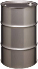 Made in USA - 30 Gallon Cylindrical Stainless Steel Tight Head Drum - 27-1/2" High x 18-1/4" Diam - Eagle Tool & Supply