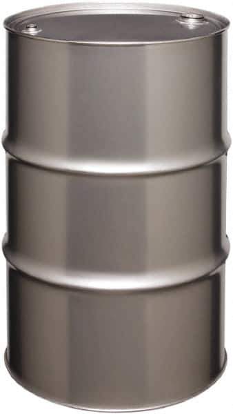 Made in USA - 55 Gallon Cylindrical Stainless Steel Tight Head Drum - 33" High x 22-1/2" Diam - Eagle Tool & Supply