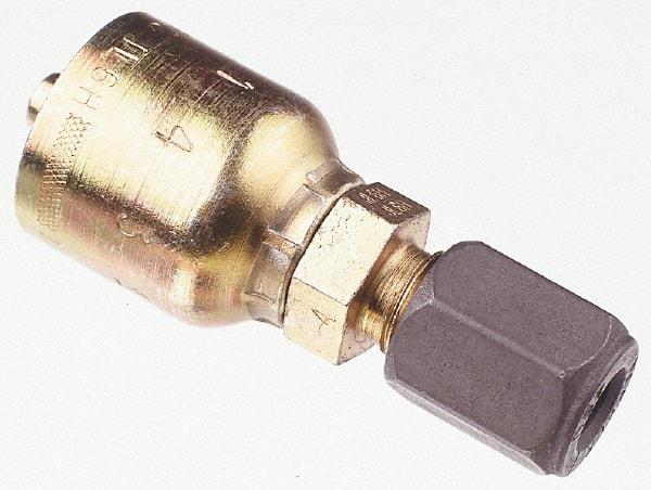 Parker - 3/4 Thread Hydraulic Hose Fitting - -12 Hose Size, 3/4" Hose Diam - Eagle Tool & Supply