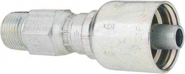 Parker - 3/8 Thread Hydraulic Hose Fitting - -6 Hose Size, 3/8" Hose Diam - Eagle Tool & Supply