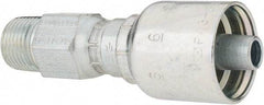 Parker - 3/8 Thread Hydraulic Hose Fitting - -6 Hose Size, 3/8" Hose Diam - Eagle Tool & Supply