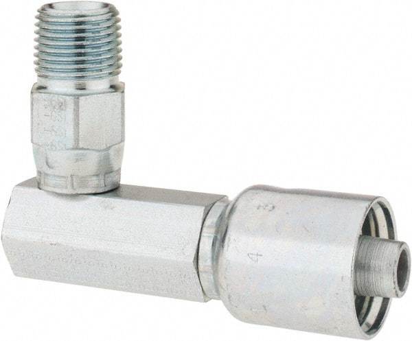 Parker - 1/2 Thread Hydraulic Hose Fitting - -8 Hose Size, 1/2" Hose Diam - Eagle Tool & Supply
