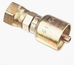 Parker - 3/4 Thread Hydraulic Hose Fitting - -12 Hose Size, 3/4" Hose Diam - Eagle Tool & Supply